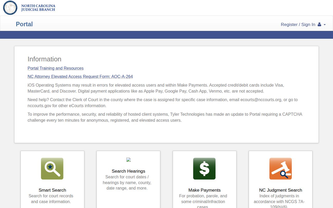 Camden County released inmate court case search portal